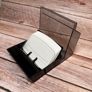Vintage Rolodex S-300C Covered Card File  | Mid-Century Office Storage